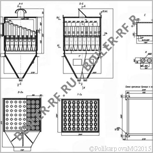 Чертеж циклона БЦ 2-7х(5+3)