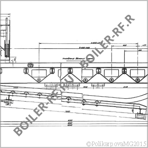 Чертеж топки ТЧЗМ-2-2,7/8,0 вид 2