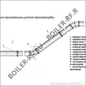 Чертеж топливоподачи скребковой. Исполнение 3